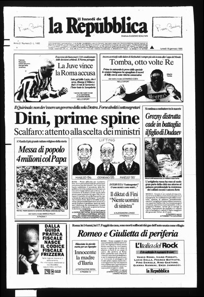 Il lunedì de La repubblica